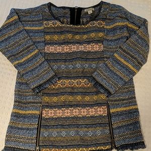 Lucky Brand Escape Fringe Pullover Sweater